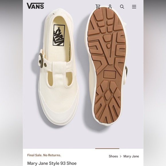New Vans Mary Jane Style No. 93 Shoe - Picture 10 of 11